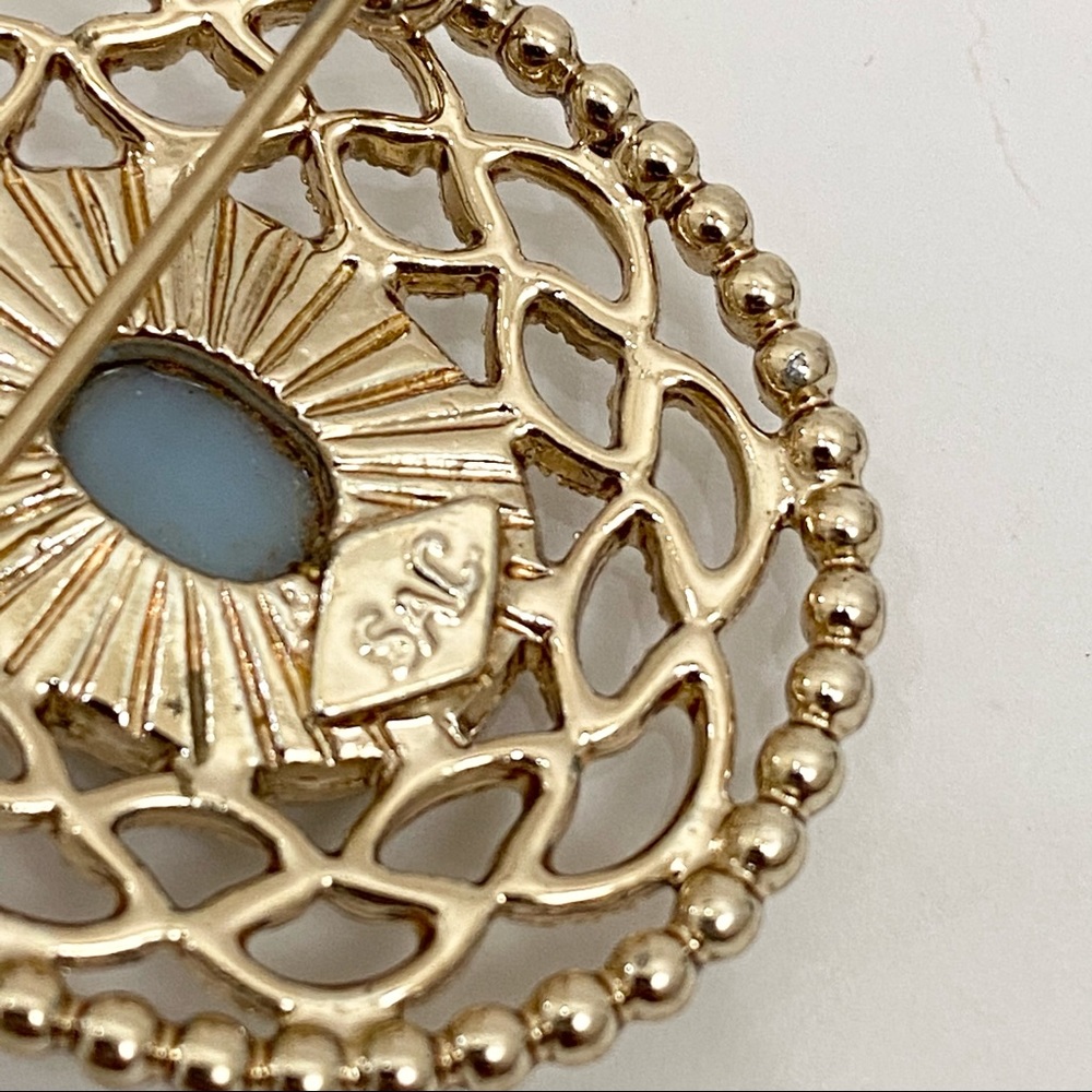 Vintage Sarah Coventry Cameo Earrings & Brooch - Picture 7 of 15